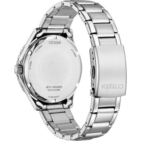 Women\'s Eco-Drive Crystal Weekender Sport Casual, Silver-Tone Stainless